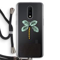 Palmboom: OnePlus 7 Transparant Hoesje met koord