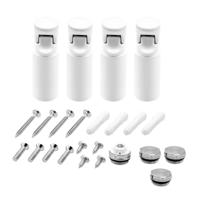 Belrad universeel handdoek radiator bevestigings materiaal | 4 stuks | Wit
