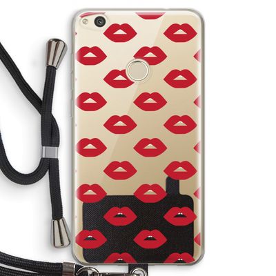 Lips: Huawei Ascend P8 Lite (2017) Transparant Hoesje met koord