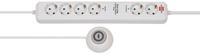 Brennenstuhl Eco-Line stekkerdoos Comfort Switch Plus EL CSP 24 6-voudig wit 1,5m H05VV-F 3G1,5 2 permanente, 4 schakelbare externe voetschakelaar - 1159560216