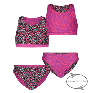 Just Beach Meisjes bikini reversibel - Bloemen