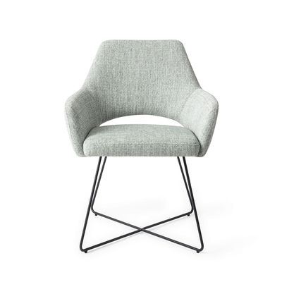 Jesper Home Yanai eetkamerstoel Soft Sage cross black