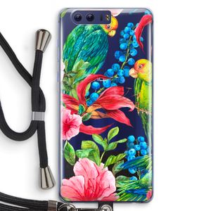 Papegaaien: Honor 9 Transparant Hoesje met koord