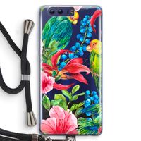 Papegaaien: Honor 9 Transparant Hoesje met koord