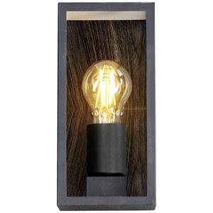 ECO-Light KARO 1100112 Buitenlamp (wand) E27 Zwart, Hout