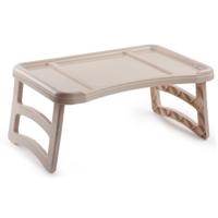 Plasticforte Dienblad - ontbijt op bed tafeltje - taupe - 51x33 cm - schoottafeltje Plasticforte Dienblad - ontbijt op bed tafeltje - taupe - 51x33 cm - schoottafeltje