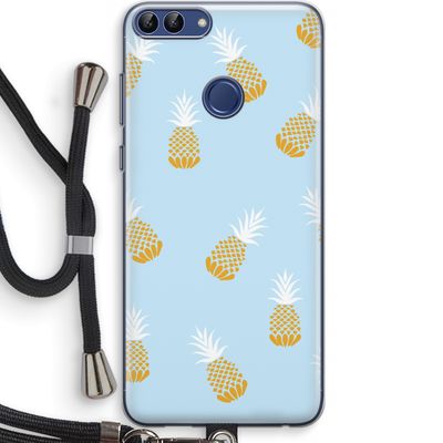 Ananasjes: Huawei P Smart (2018) Transparant Hoesje met koord