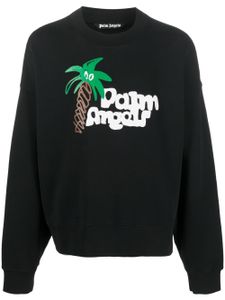 Palm Angels sweat en coton biologique à logo imprimé - Noir