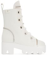 Giuseppe Zanotti bottines lacées Juliett à plateforme - Blanc - thumbnail