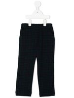 familiar pantalon droit à motif tartan - Vert - thumbnail