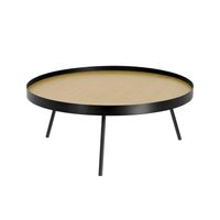 Kave Home Salontafel Nenet Ø84cm - Zwart - Rond - thumbnail