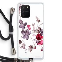 Mooie bloemen: Samsung Galaxy S10 Lite Transparant Hoesje met koord