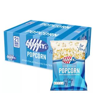 Jimmy's - Popcorn Zout - 21 Minizakjes