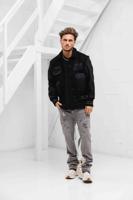 Amicci Georgio Varsity Jas Heren Zwart - Maat XL - Kleur: Zwart | Soccerfanshop