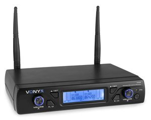 Vonyx WM62B draadloos systeem met twee bodypacks (863 - 865 MHz)