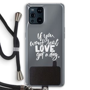 Partner in crime: Oppo Find X3 Transparant Hoesje met koord
