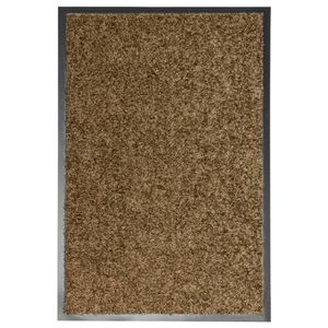 VidaXL Deurmat wasbaar 40x60 cm bruin