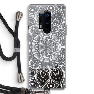 Roses Are Red: OnePlus 8 Pro Transparant Hoesje met koord