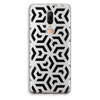 Crazy pattern: OnePlus 6 Transparant Hoesje