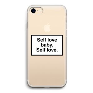 Self love: iPhone 7 Transparant Hoesje