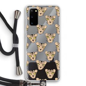 Tijger: Samsung Galaxy S20 Transparant Hoesje met koord