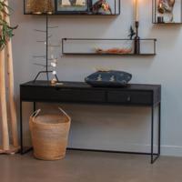 WOOOD Sidetable 'Silas' 140cm, kleur Zwart