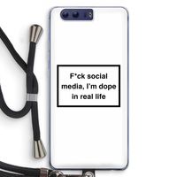 I'm dope: Honor 9 Transparant Hoesje met koord