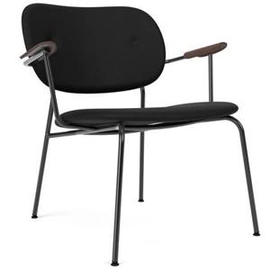 Audo Copenhagen Co fauteuil gestoffeerd Sierra Black 1001 donker eiken