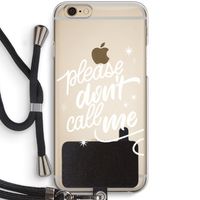 Don't call: iPhone 6 / 6S Transparant Hoesje met koord