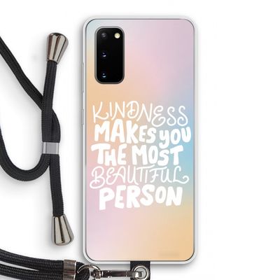 The prettiest: Samsung Galaxy S20 Transparant Hoesje met koord