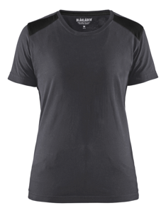 Blåkläder Dames T-Shirt 34791042 | Medium Grijs/Zwart | Maat XL - 7330509814826