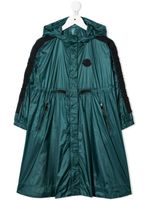 Moncler Enfant imperméable à patch logo - Vert - thumbnail