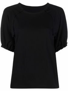 Yohji Yamamoto t-shirt à manches bouffantes - Noir