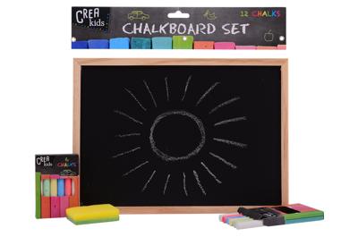 Crea Kids Krijtbord 29x21 cm met accessoires