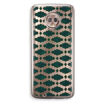 Moroccan tiles: Motorola Moto G6 Transparant Hoesje