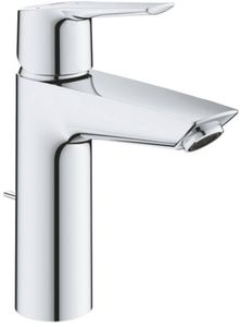 Grohe QuickFix Start medium wastafelkraan met koude start en trekwaste chroom