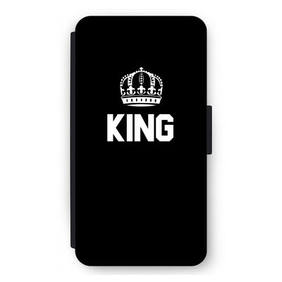 King zwart: iPhone 12 mini Flip Hoesje