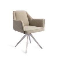 Jesper Home Eetkamerstoel 'Tome' Turn Steel, Draaibaar, kleur Great Greige