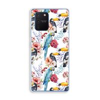 Bloemen tukan: Samsung Galaxy Note 10 Lite Transparant Hoesje