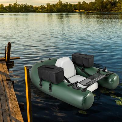 Opblaasbare Visboot Visliniaal 2 Opbergvakken Pomp Draagtas Motorlussen 3-Kamer Visboot Camouflage