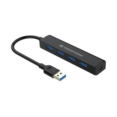 USB-HUB Conceptronic C4PUSB3 Zwart