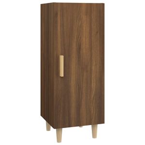 The Living Store Dressoir Bruineiken - Bijzetkast - 34.5 x 34 x 90 cm (B x D x H)