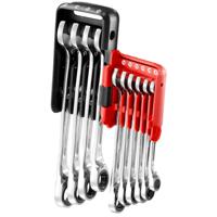 Facom Anti-Slip Ringsteeksleutelset met ratel en snelle vork in Houder - 10-delig - 467BR.JP10PB