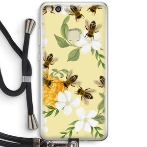 No flowers without bees: Huawei Ascend P10 Lite Transparant Hoesje met koord