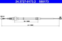 ATE Handremkabel 24.3727-0173.2 - thumbnail