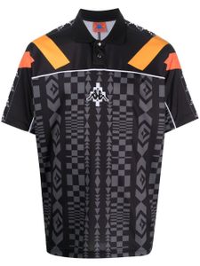 Marcelo Burlon County of Milan x Kappa polo à patch logo - Noir