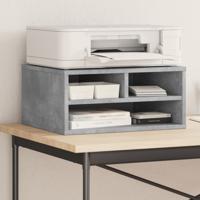 VidaXL Printerkastje 49x40x22,5 cm bewerkt hout betongrijs
