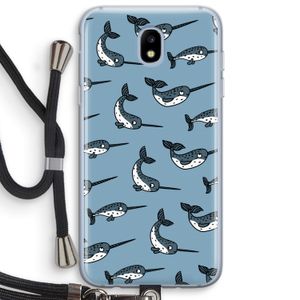 Narwhal: Samsung Galaxy J5 (2017) Transparant Hoesje met koord