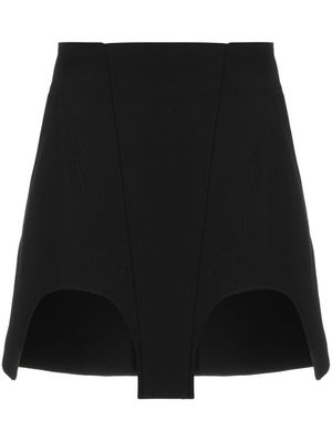 Dion Lee minijupe à taille haute - Noir