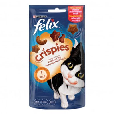 Felix Crispies met rund- & kipsmaak kattensnack Per 4